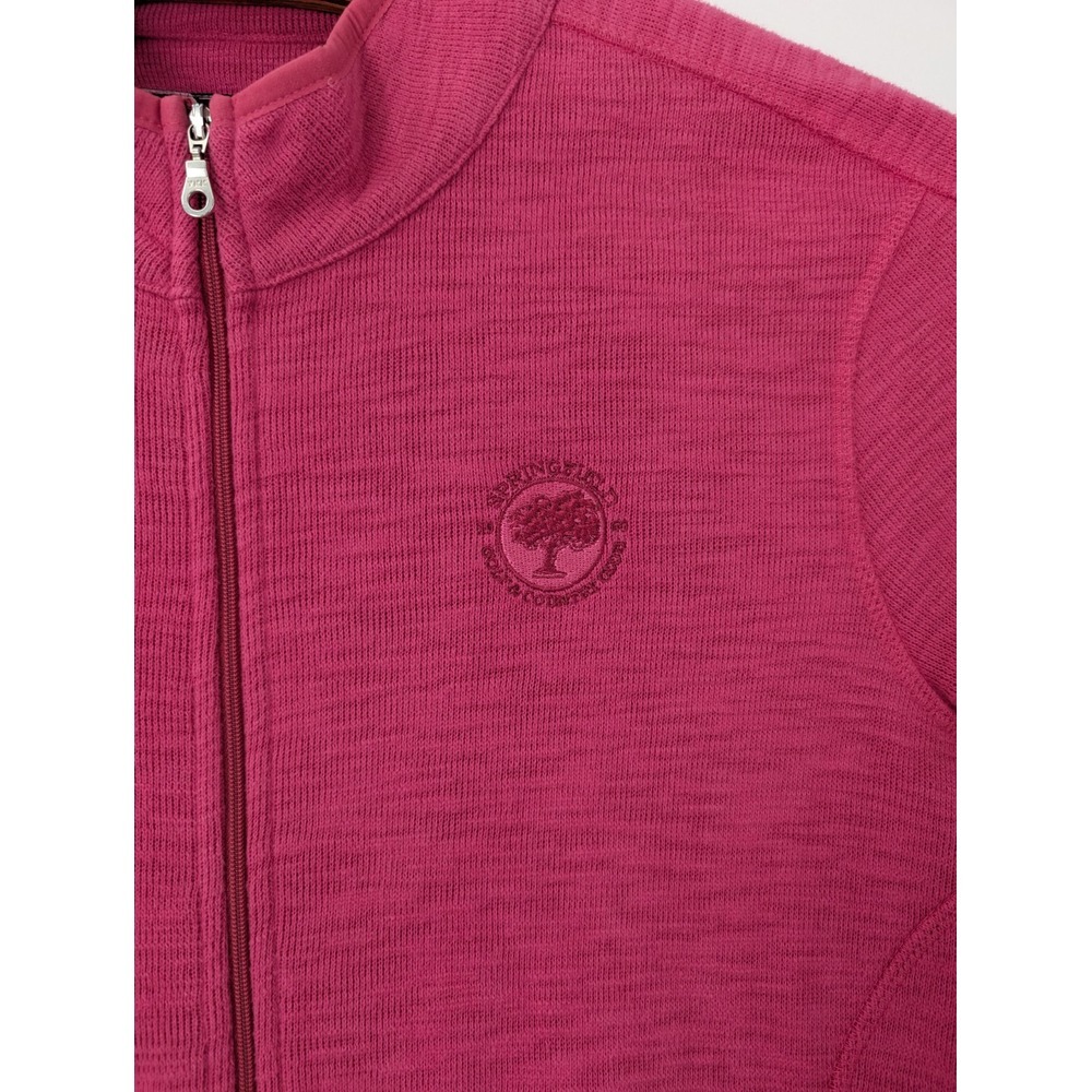 Straight Down Women XL Pink Zip Jacket Springfield Golf & Country‎ LOGO - Picture 5 of 7